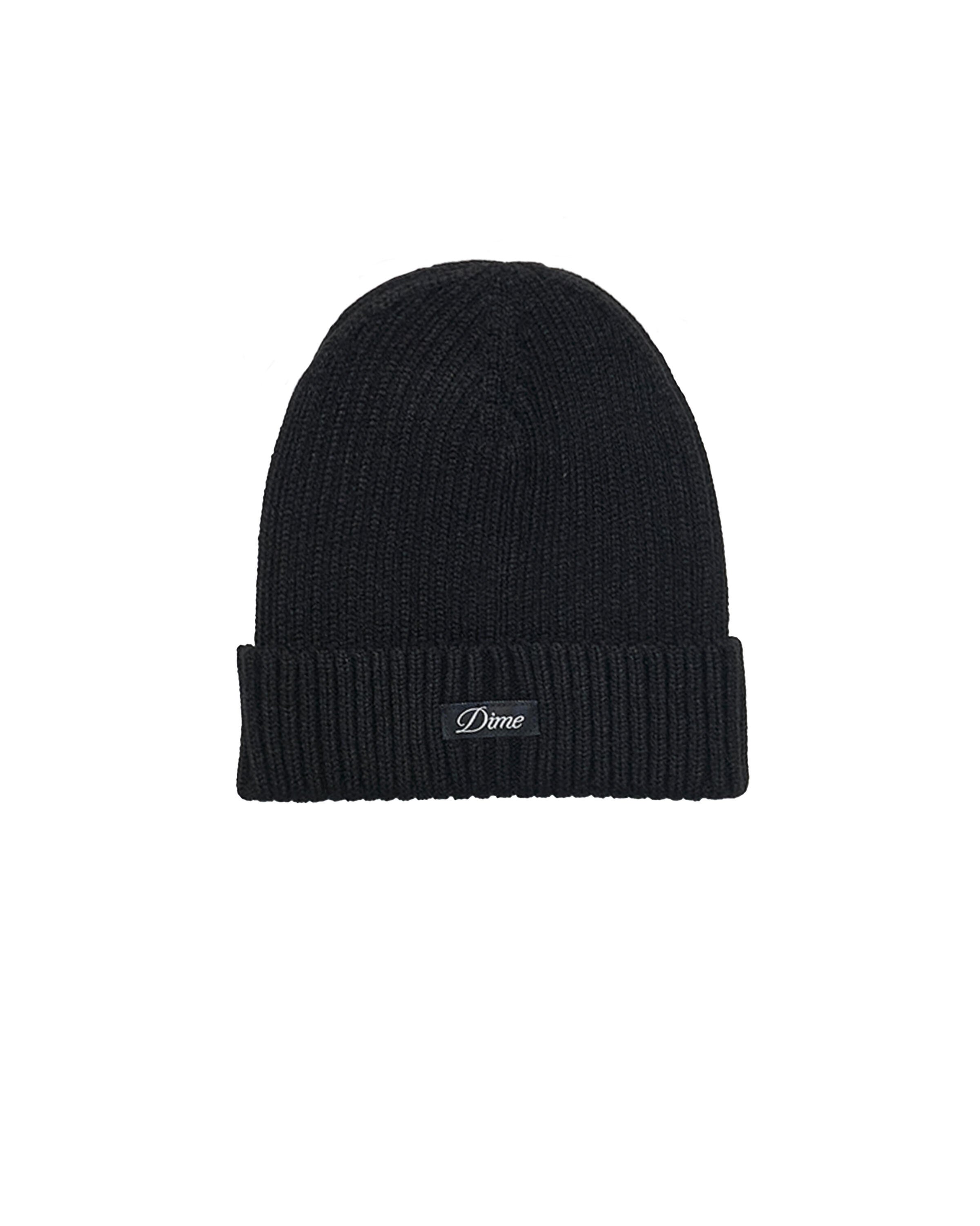 Dime Cursive Fold Beanie | DIMEFA2459BLK | AFEW STORE